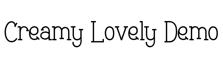 Creamy Lovely Demo  font caratteri gratis