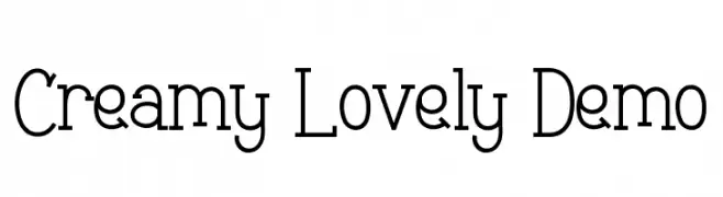 Creamy Lovely Demo  Fuentes Gratis Descargar