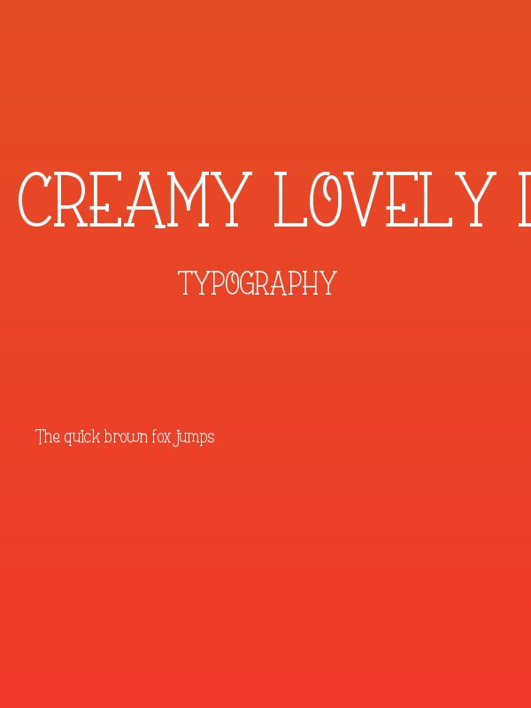 Creamy Lovely Demo Poster