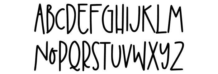 Creamy Mozarella Font UPPERCASE