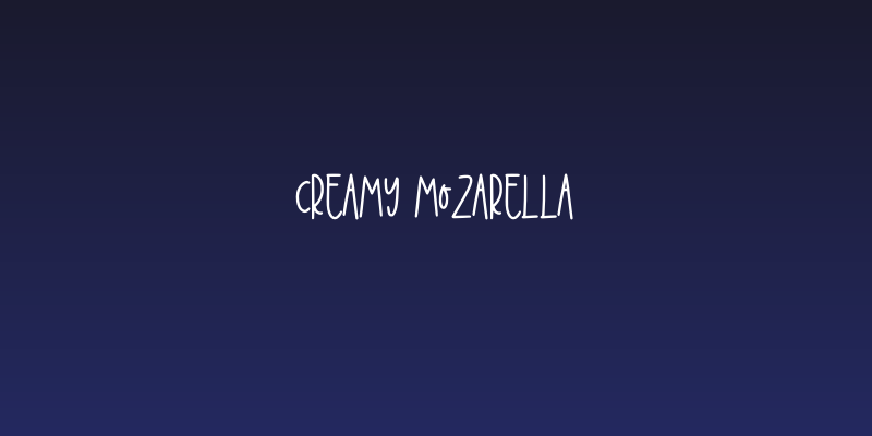 Creamy Mozarella Social Header