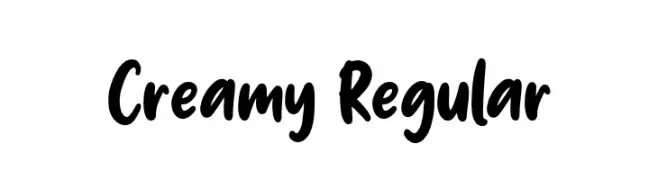 Creamy Regular  Fuentes Gratis Descargar