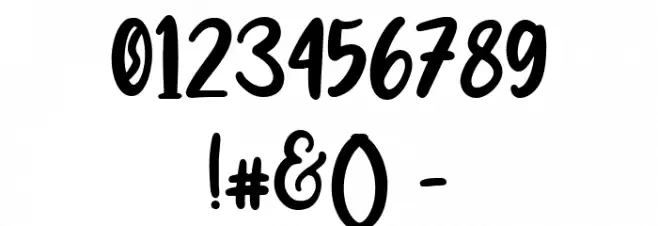 Creamy Regular Font OTHER CHARS