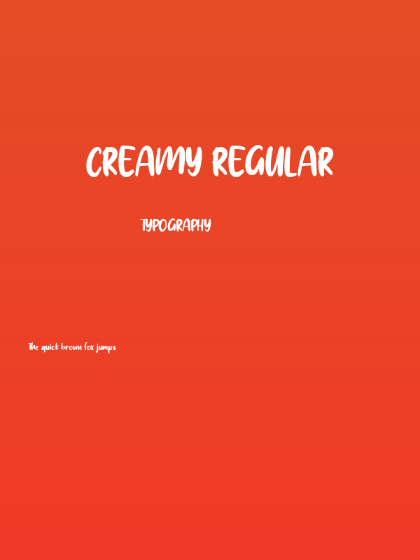 Creamy Regular Poster
