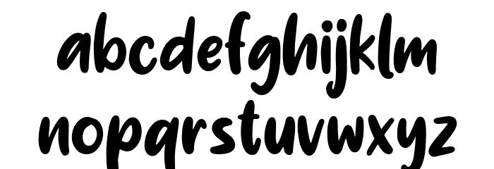 Creamy Regular Font LOWERCASE