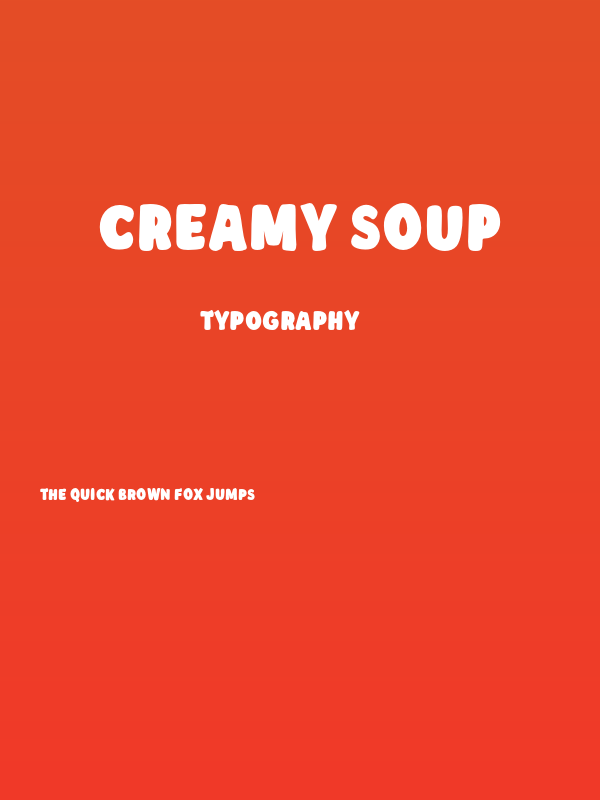 Creamy Soup Poster