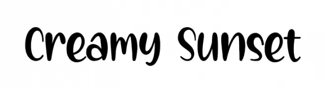 Creamy Sunset  Fuentes Gratis Descargar