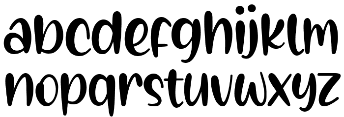 Creamy Sunset Font LOWERCASE