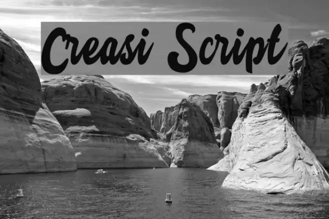Creasi Script Font examples
