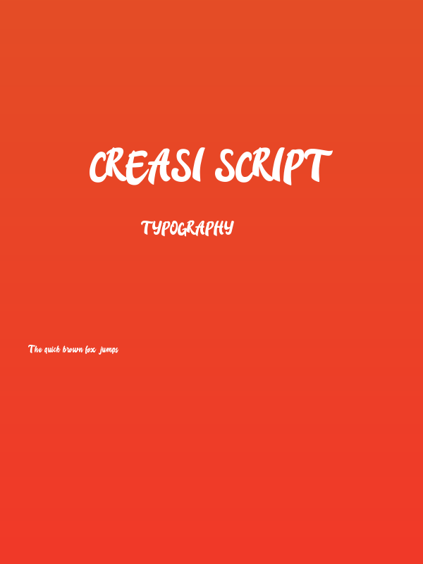 Creasi Script Poster