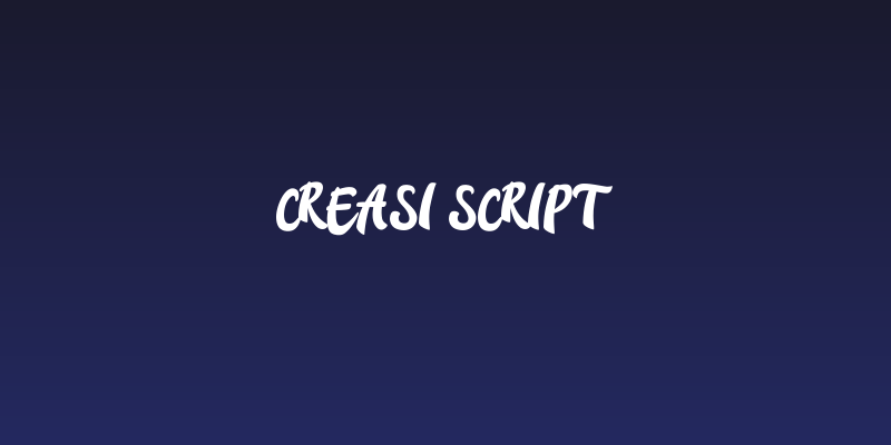 Creasi Script Social Header