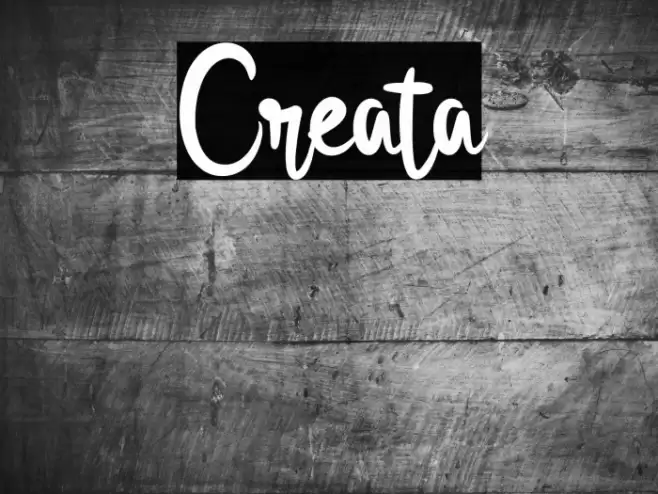 Creata Font examples