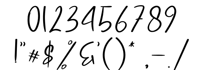 Create Dream Font OTHER CHARS