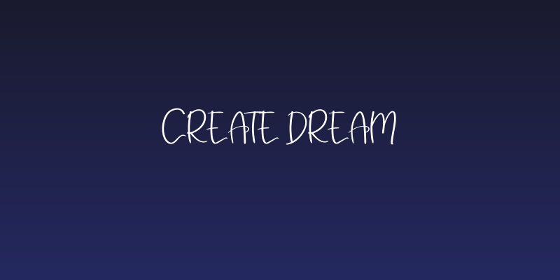 Create Dream Social Header