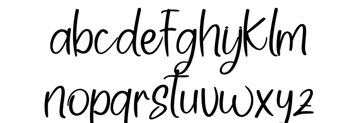 Create Dream Font LOWERCASE
