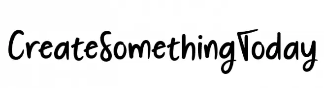 Create Something Today  フリーフォントのダウンロード