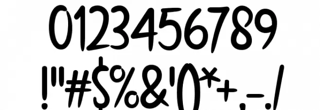 Create Something Today Font OTHER CHARS