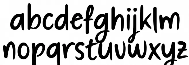 Create Something Today フォント 小文字