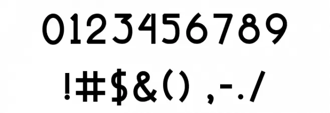 Create Font OTHER CHARS