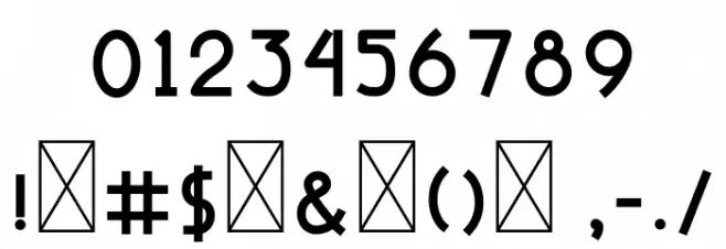Create Font OTHER CHARS