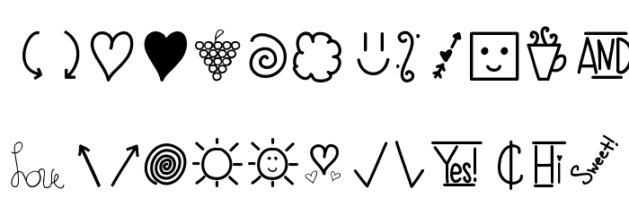 CreateDoodles Font OTHER CHARS