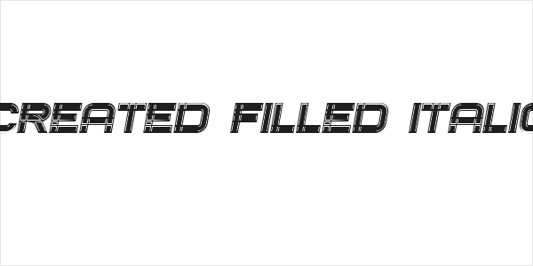 Created Filled Italic Logo