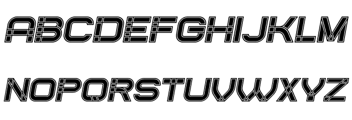 Created Filled Italic Font LOWERCASE