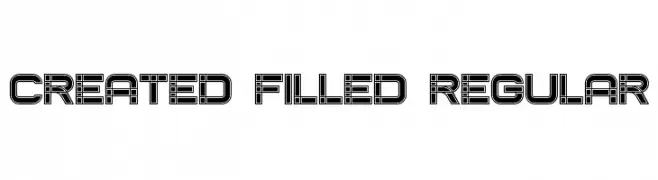 Created Filled Regular  les polices de caractères gratuit tlcharger