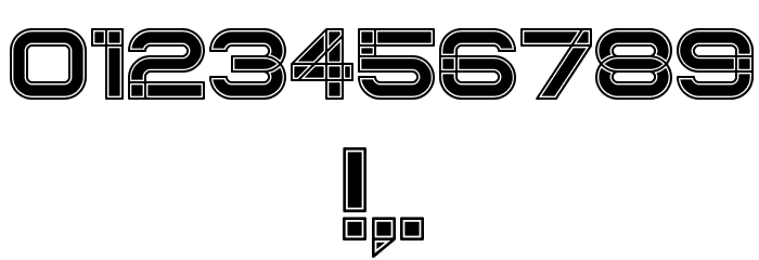 Created Filled Regular Font OTHER CHARS