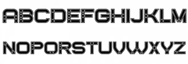 Created Filled Regular Шрифта ВЕРХНИЙ