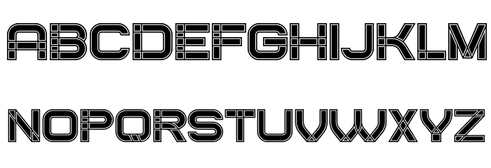 Created Filled Regular Font LOWERCASE