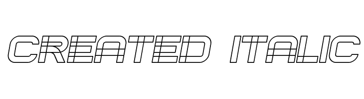 Created Italic Polices
