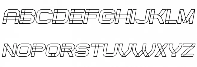 Created Italic फ़ॉन्ट अपरकेस