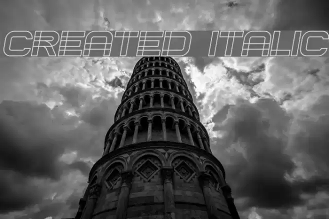 Created Italic Polices examples