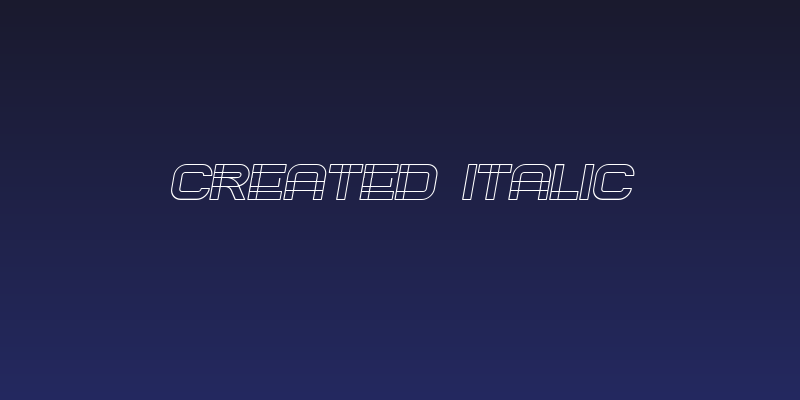 Created Italic Social Header