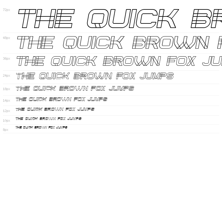 Created Italic Waterfall