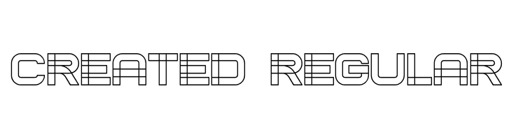 Created Regular Font