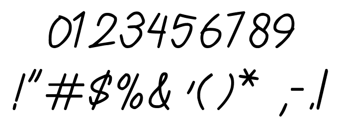 Created Font OTHER CHARS