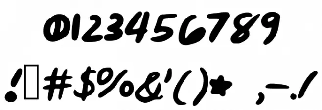 CreatiCredad Font OTHER CHARS