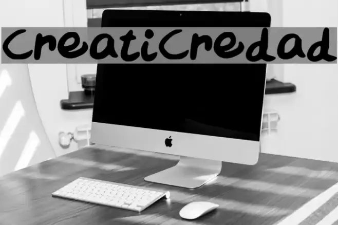 CreatiCredad Font examples
