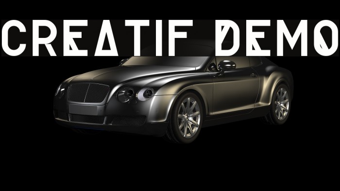 Creatif Demo Font examples