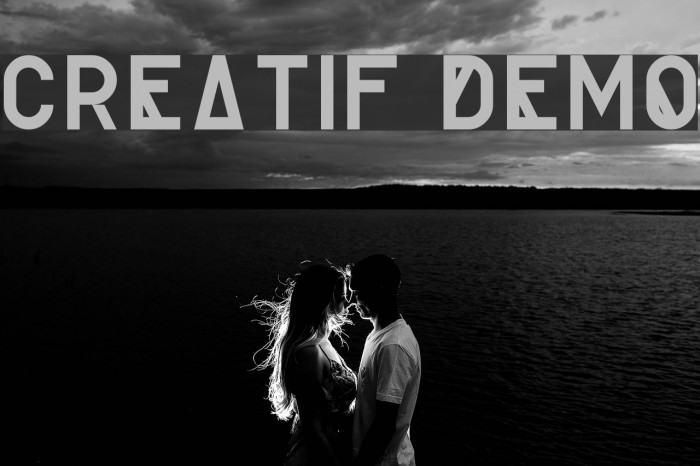 Creatif Demo Font examples