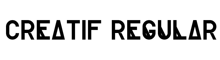 Creatif Regular  font caratteri gratis