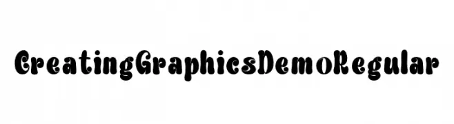 Creating Graphics Demo Regular  لخطوط تنزيل