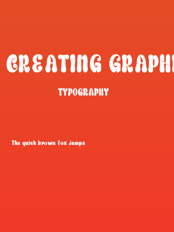 Creating Graphics Demo Regular Poster