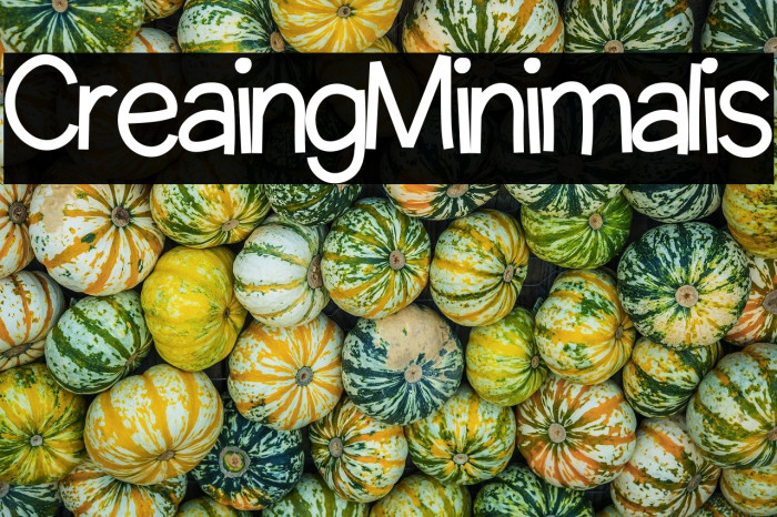 Creating Minimalist Example 1