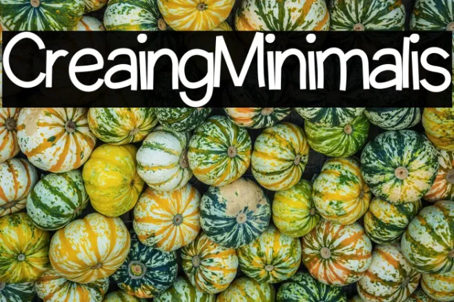 Creating Minimalist Example 1