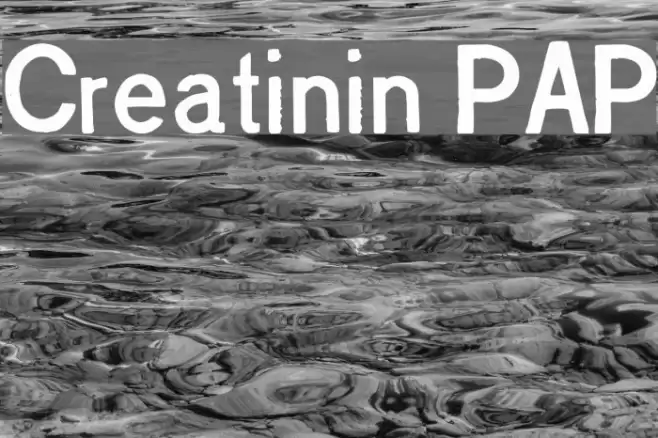 Creatinin PAP Font examples