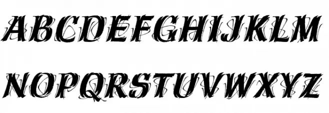 Creation Italic Fonte MAIÚSCULAS