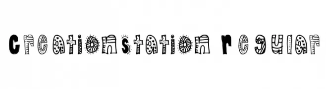 CreationStation Regular  les polices de caractères gratuit tlcharger